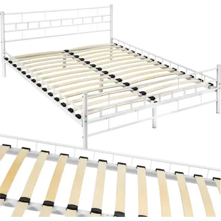 tectake® Metallbett Malta 140 x 200 cm