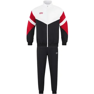 Jako Retro Freizeitanzug Herren 816 schwarz/weiß/rot S