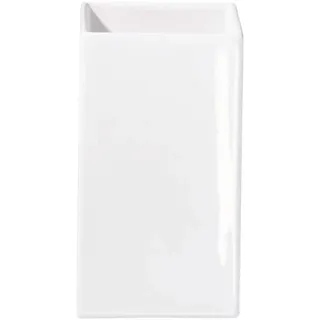 Asa Selection ASA 4606005 Blumenvase Keramik 11.50 x 11.50 x 21.0 cm, weiß