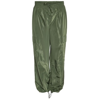 NOISY MAY Damen NMSKY HW Cargo RAINPANTS FWD NOOS Cargohose, Kombu Green/Detail:Black Trim, X-Large