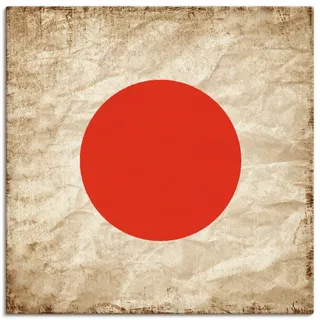 Artland Wandbild »Japanische Flagge Japan Symbol« Zeichen 1 Stk. tlg. als Leinwandbild, Wandaufkleber in verschied. Größen, rot
