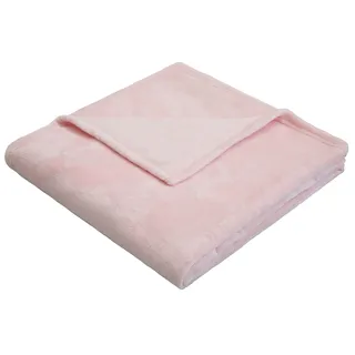 my home Wohndecke »Jil«, aus super weichem Kuschelfleece, Kuscheldecke my home rosa B/L: 130 cm x 180 cm