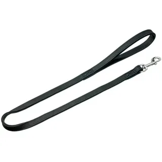 Karlie Stitched Buffalo Leather Führleine - Black - 100 cm x 22 mm