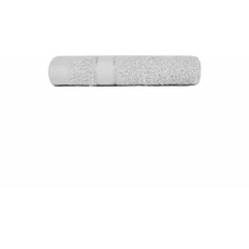 Brentfords 100% Baumwolle Badezimmer Waschlappen - Premium Qualität, super saugfähig & schnell trocknend - Luxus Single - 30 x 30 cm - Silber