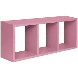 Homemania Tristano Wandregal – Wohnzimmer, Schlafzimmer, Büro, MDF, Rosa, 70 x 30 x 15,5 cm