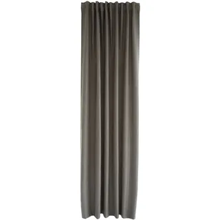 Homing Akustikvorhang Taupe | einfarbig weicher Stoff | Blickdicht