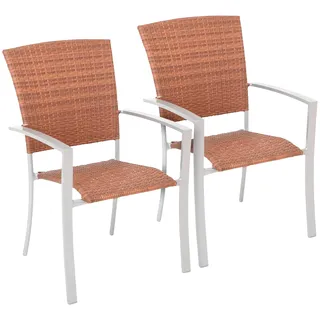 Merxx Savonna Gartenstuhl 59 x 66 x 92 cm braun 2 St.