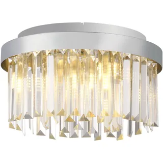 just light. KULUNKA 1-flg. Ø 30 cm grau/chrom