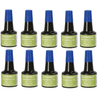 Q-Connect KF25103 Stempelfarbe - ohne Öl, blau