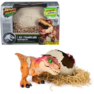 Spin Master Primal Hatch - Interaktiver T-Rex im Ei, Spielfigur, mehrfarbig, 31 cm