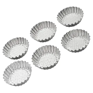 Pedrini Set mit 6 Förmchen für Süßigkeiten Lillo aus Edelstahl Ø 9,5 Cm