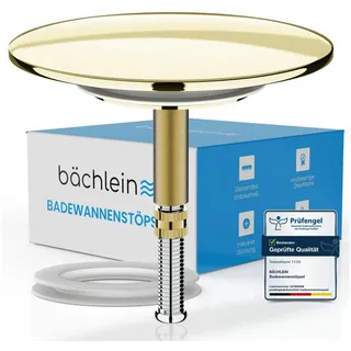 Bächlein Badewannenstöpsel - 7,2 cm Stöpsel für Badewanne gold