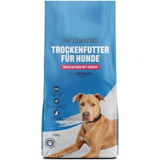by Amazon Trockenfutter für Hunde, Reich an Rindfleisch mit Erbsen, 20kg