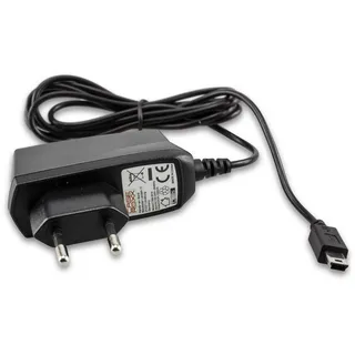 caseroxx Ladegerät Reiselader für Garmin DriveSmart 55 & Digital Traffic, hochwertiges Ladegerät mit Netzteil zum Aufladen (Flexibles, stabiles Kabel in schwarz)