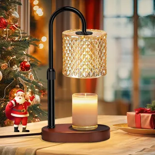 seenlast Kerzenwärmer Lampe, Candle Warmer Lamp mit Timer und Dimmer, Vintage Kerzenwärmer Elektrischer Candle Warmer für Duftkerzen im Glas, Zuhause, Schlafzimmer, Dekoration