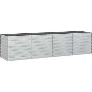 vidaXL Garten-Hochbeet 320 x 80 x 77 cm Silber