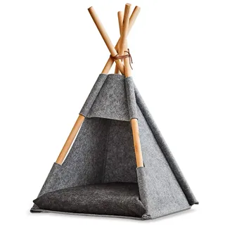 Zeller Present Katzenzelt Tipi«, Grau, ca. 44x42x45/68 cm 14378