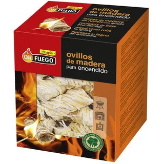 Flower - Ökologische Anzünder aus Holz | für Öfen, Kamine und Grills | 32 Stück FSC-Zertifiziert | 100% erneuerbare Ressourcen, einzigartig