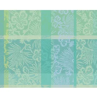 GARNIER-THIEBAUT Tischset MILLE VENUSTA AQUA 50 x 40 cm 100% Baumwolle