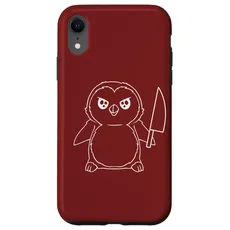 Hülle für iPhone XR Pinguin und Messer