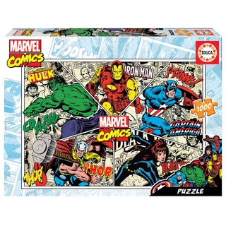 Educa - Puzzle 1000 Teile für Erwachsene | Marvel Comics, 1000 Teile, Puzzle für Erwachsene und Kinder ab 14 Jahren, Superhelden (18498)