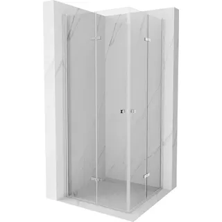 Mexen Lima Duo klappbare Duschkabine 90 x 90 cm, Transparent, Chrom - 856-090-090-02-00