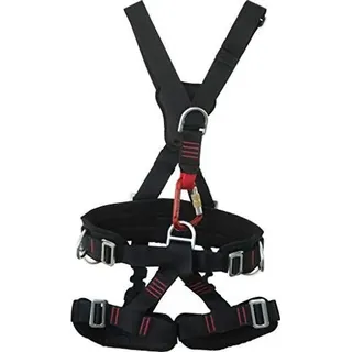 STUBAI Industriesitzgurt | Größe XS-M | Sicherheitsgurt für Kletterarbeiten, Kletterausrüstung, Freizeitaktivitäten, Baubranche - Schwarz