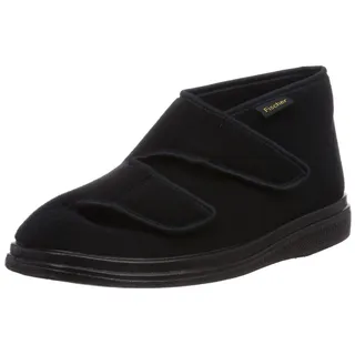 Fischer Schuhe Fischer Herren Ortho Hohe Hausschuhe, Schwarz Schwarz 222, 48 EU X-Weit