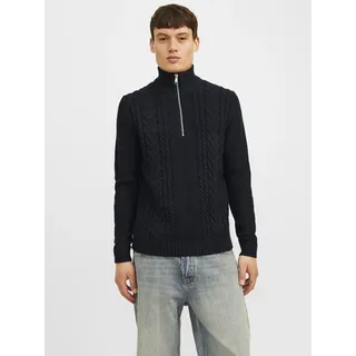 Jack & Jones Troyer »JJCRAIG KNIT HALF ZIP«, mit Zopfmuster Jack & Jones Sky Captain XXL