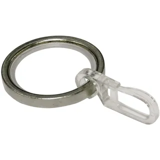 GARDINIA Ringe mit Gleiteinlage zu Stilprogramm Chicago, Ø 20 mm, edelstahl-optik