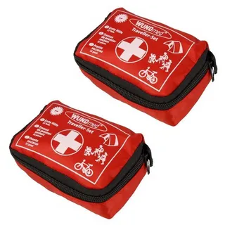 Wundmed Erste Hilfe Set 32-teilig in praktische Etui mit Gürtelschlaufe 2x 32 teilig