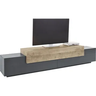 INOSIGN Lowboard »Coro,Lowboard,TV-Kommode,TV-Möbel,TV-Bank« mit 3 Klappen, (B/T/H) 240x45x51,6 cm, braun