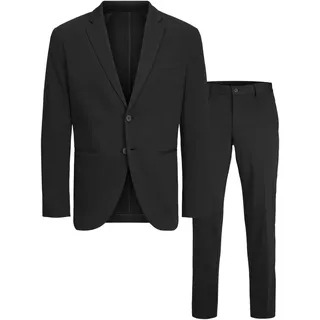 JACK&JONES Herren JJEJAXON Jersey Suit Anzug, Black/Fit:Slim FIT, 46