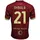 AS Roma Fußballtrikot Replica Rot XL Unisex V-Ausschnitt Kurzarm Fußballtrikot Fußballfans AS Roma Fans Sportbegeisterte Casual Wear Interessierte Erwachsene