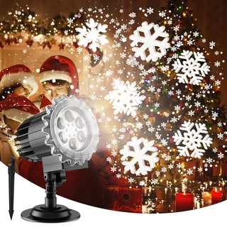 cavwvtyu Projektor Weihnachten Außen LED schwarz 11,0 cm inkl. Fernbedienung