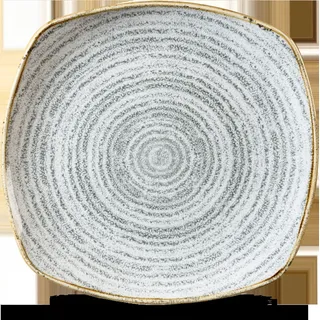 Churchill Super Vitrified Studio Prints Homespun Stone Grey Teller Quadrat, 25,2 cm, 12 Stück - Grau