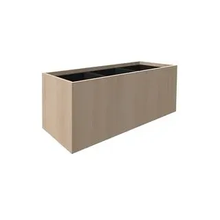fm Pflanzkübel Plant Holz akazie rechteckig 106,2 x 40,0 cm, 1 St.