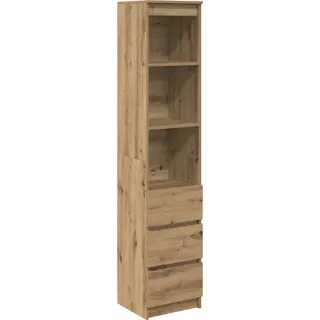 Highboard Artisan-Eiche 37,5x35x180 cm Holzwerkstoff - Braun