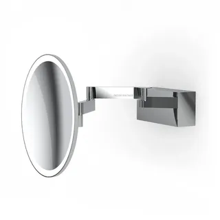 Decor Walther Vision R Wandkosmetikspiegel LED, Chrom glänzend - Vergrößerung 5-Fach