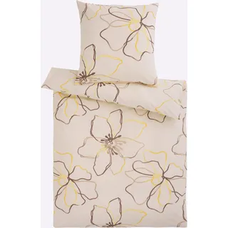 heine home Bettwäsche 2, champagner, beige, bedruckt