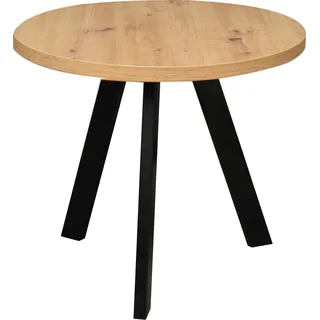 Mäusbacher Couchtisch rund Braun Wildeiche 50,5 x 60 cm