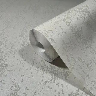 Marburg Vliestapete Glitzernde Glasperlen Metalloptik Modern 10,05 x 0,7 m Weiß