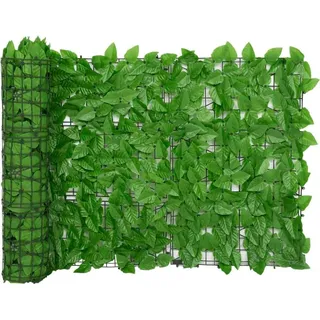 Sichtschutzmatte mit Grünen Blättern 600 x 75 cm