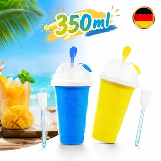 Slush Eis Becher Ice/Eis Maker Slushy Frozen Magic Tasse Mit Strohhalm + Löffel