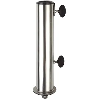 Doppler Standrohr Edelstahl Silber