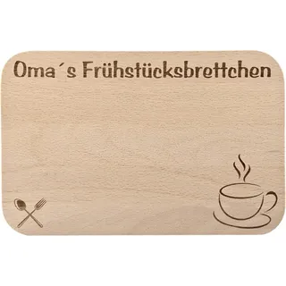 Frühstücksbrettchen/Frühstücksbrett mit Gravur für die Oma als Geschenk - aus Holz - Geschenkidee ideal zum Geburtstag oder zu Weihnachten