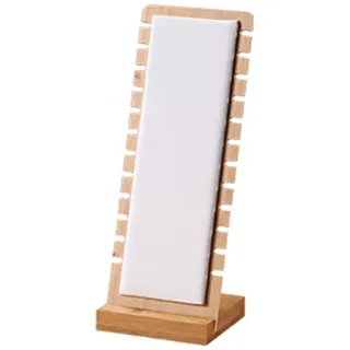 GERUI Schmuckständer Halskette Schmuckhalter aus Holz Kettenständer Schmuckständer Jewelry Organizer Schaufenster Halter für Halsketten Anhänger Kette Armbänder (weiß)