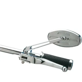 Drag Specialties Ness Stealth Ii Oval 6 ́ ́ Satz Rückspiegel - Chrome - One Size