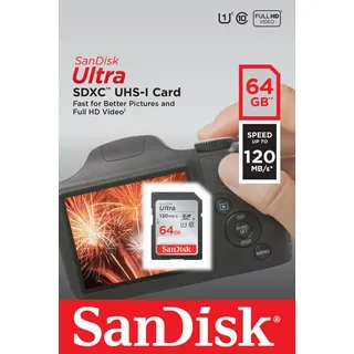 Ultra SDHC/SDXC UHS-I U1 120 MB/s 64 GB