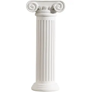 Yardwe Kreative Römische Säule Vase, Harz, Weiß, 10.5 x 24.5 cm, Dekorative Blumenarrangement, Heimdekoration